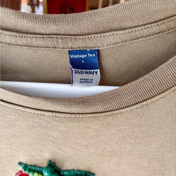 Olive Green Longsleeve with Red Tomato Patch - Picture 3 of 4